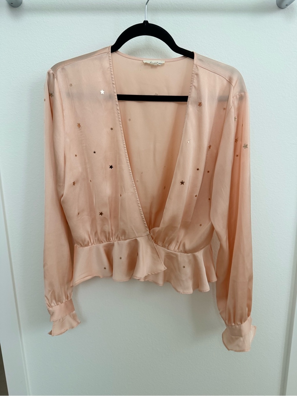 For Love & Lemons Blush Twinkle Star blouse